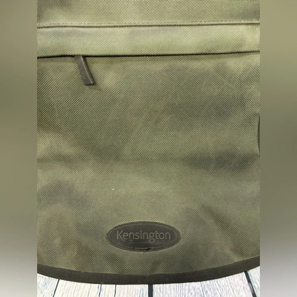Kensington Saddle Pro Khaki Green Laptop Convertible Backpack Messenger Bag